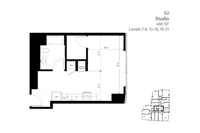 S4 Studio 1911 1911 floor plan